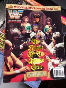 WWF WWE Magazine JULY 1995 Jerry Lawler + Owen hart - Picture 1 of 3