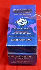 500 Fantasy Flight Supply Clear Sleeves * STD. EUROPEAN SIZE * 59 x 92mm * NEW - Picture 1 of 5