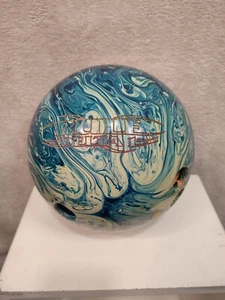 Delta 1 Rule 13,6 Pound Bowling Ball Green Marble Made In USA Vintage Retro - Bild 1 von 13
