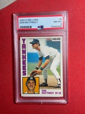 1984 O-Pee-Chee OPC #8 Don Mattingly Yankees RC Rookie PSA 8 NM-MT