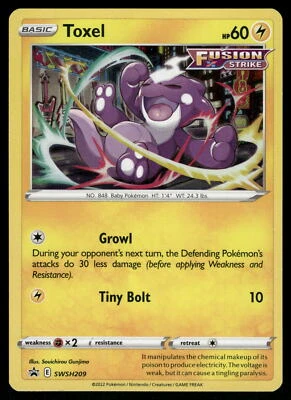Toxel SWSH209 SWSH: Sword & Shield Promo Cards Pokemon Card - Image 1 of 2