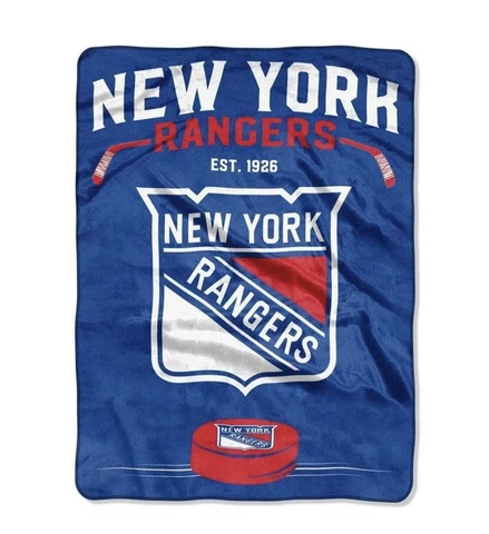 New York Rangers 60x80 Throw Blanket - Inspired Design [NEW] NHL Fleece Cover