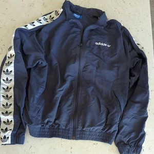 Adidas Wind Jacket Full Zip Training Mens Size ? Gray Blue Hooded Mesh Lined - Picture 1 of 12