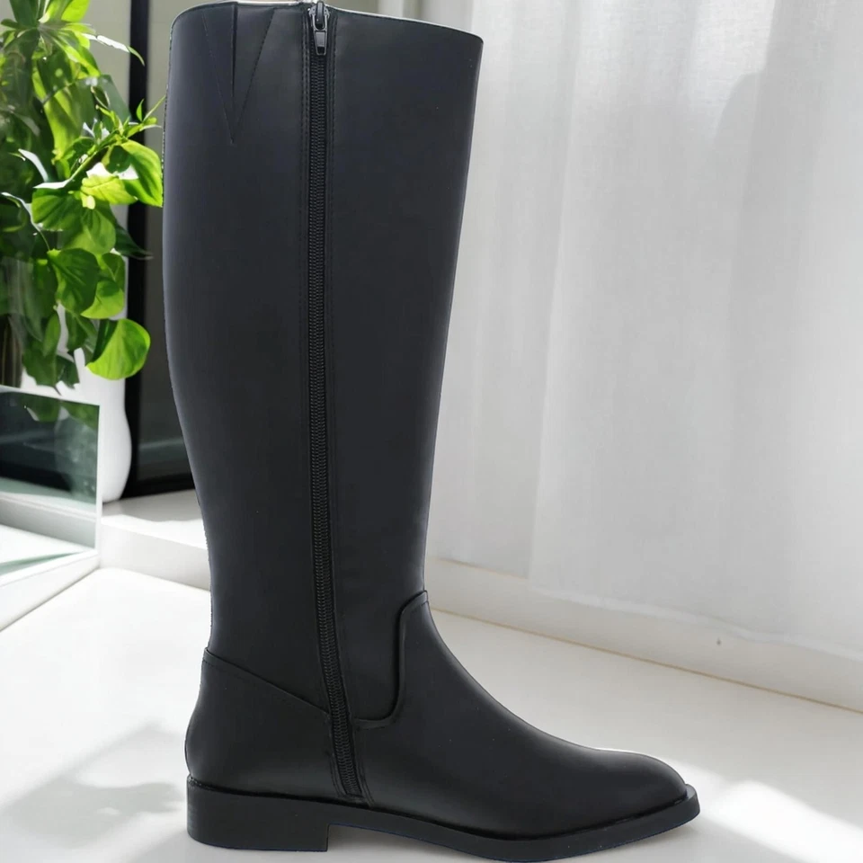 Style & Co женщин черный Josephine амортизированный круглый носок езды каблук ботинки новый в коробке - Изображение 1 из 4