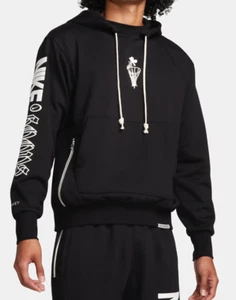 Nike Mens Hoodie NBA Hoops Standard Issue Dri-Fit Pullover L Black. FB4830-010 - Picture 1 of 5