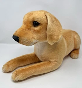 TigerTaleToys Labrador Lab Retriever Dog Large Stuffed Toy Realistic Pet Yellow - Picture 1 of 5