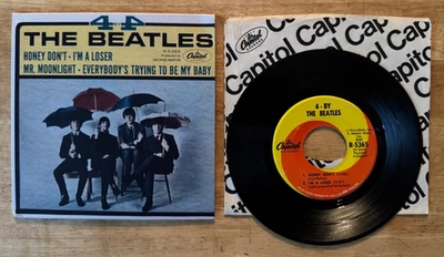 45 7" EP THE BEATLES 4x4 HONEY DON'T CAPITOL R-5365 - Image 1 of 2
