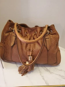 Antonio Melani Schultertasche hellbraun mit Quasten - Bild 1 von 11