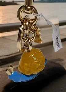 COACH X OBSERVED BY US SNAIL KEY RING/BAG CHARM CU307 NWT - Picture 1 of 5