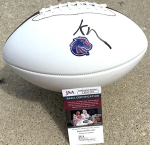 KELLEN MOORE Boise State Broncos SIGNED Logo Football JSA COA - Picture 1 of 2