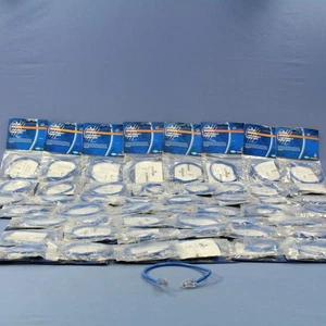 Leviton 52455-1BL Blue Cat 5 1 Ft Ethernet LAN Patch Cord Network Cables 50-Pack - Picture 1 of 4