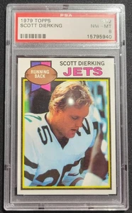 Scott Dierking 1979 Topps #362 New York Jets PSA 8 - Imagen 1 de 2