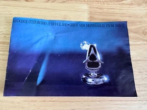 1963 Dodge Custom 880 Car Brochure Showroom Sales Vintage Full Color Chrysler - Picture 1 of 9