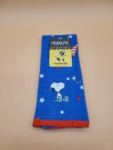 Peanuts New 2025 Snoopy & Woodstock Patriotic Hand Towel 1 Pack 15in x 25in - Picture 1 of 8