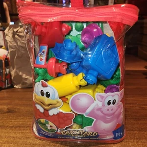 NEU Vintage Fisher Price Pop Onz Creative Building System Barnyard komplett - Bild 1 von 13