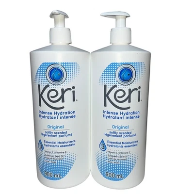 2x Keri Lotion Original Intense Hydration 900mL Softly Scented Moisturizer New - Image 1 of 4
