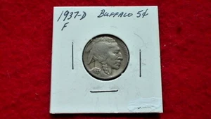 1937-D Buffalo Nickel 5c US Coin Philadelphia Mint Gorgeous - Picture 1 of 5