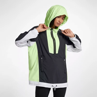 Chaqueta tejida para mujer Nike Sportswear Archive XS negra blanca Volt Windrunner Foto 1 de 4