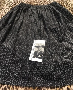 GONNA PLISSETTATA RAGAZZA CONTADINA PIONIERA CONTADINA FRANCESE 1900 ~ COTONE BIANCO E NERO ~ NUOVA ~ M/L - Foto 1 di 6