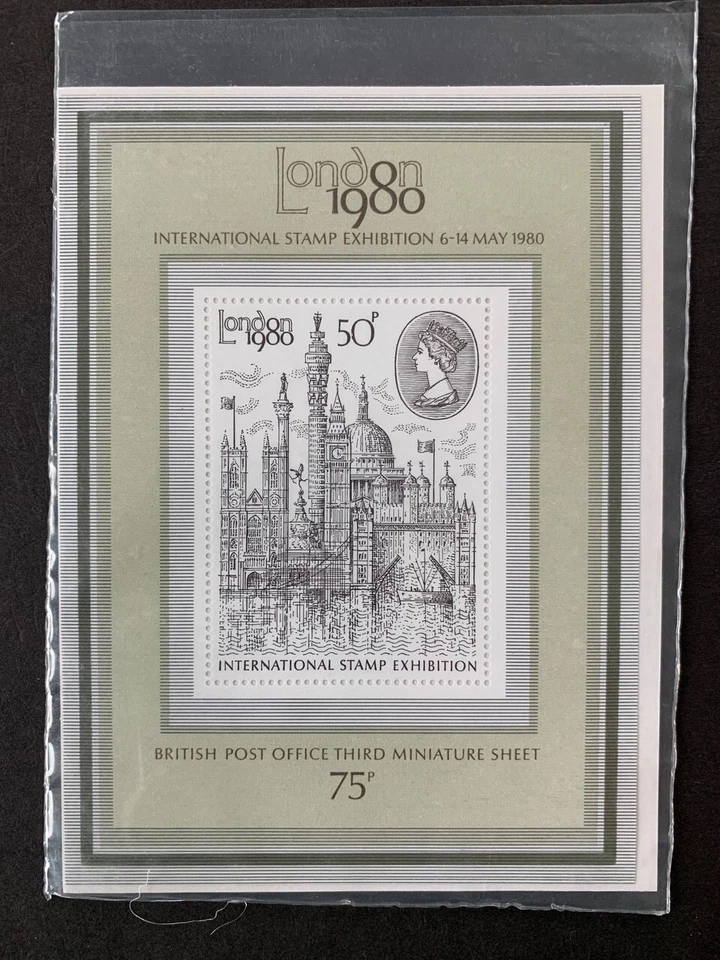 GREAT BRITAIN 1980 LONDON INTERNATIONAL STAMP EXHIBITION 50p 1v M/S MNH SGMS1119 - Image 1 of 1