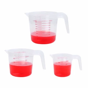 Taza Medidora de Plástico con Medidas Resistente al Calor con Caño de Agarre en Ángulo - Imagen 1 de 24