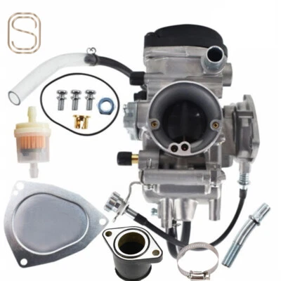 Carburetor + Intake Manifold for Yamaha Wolverine Kodiak Grizzly 400 450 NEW - Image 1 of 4