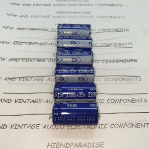 NOS NICHICON VX JAPAN 2200uF 25V 16x31.5mm HQ AX LOW LEAKAGE AUDIO CAPS! 6PCS! - Picture 1 of 5