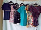 Bundle of Ladies Clothing Size 10 ~ 6 Tops ~ Various Makes ~ Multicoloured ~ B14