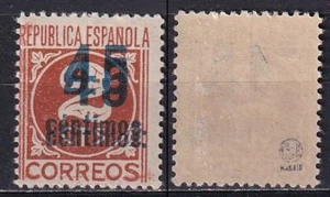 Spagna 1938 Edifil 744hh doppia sovrastampa varietà nuovo nuovo in perfette condizioni - Foto 1 di 1