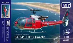 AMP 48-020 Aérospatiale/Westland Gazelle helicopter 1/48 scale plastic model kit - Picture 1 of 12
