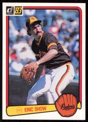 1983 Donruss Eric Show Rookie San Diego Padres #439 - Image 1 of 2