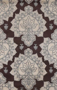 Transitional Geometric Agra Oriental 5x8 Area Rug Hand-tufted Home Decor Carpet - Picture 1 of 12