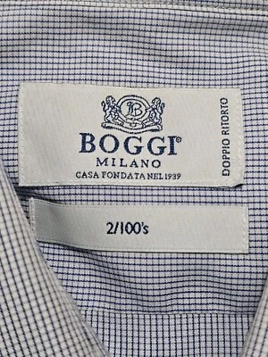 Camicia Boggi doppio ritorto 2/100's  taglia 16/41 - Immagine 1 di 4