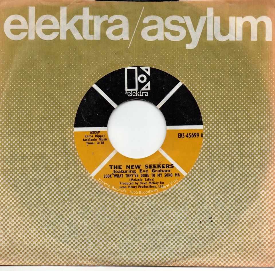 NEW SEEKERS - LOOK WHAT THEY'VE DONE TO MY SONG MA / IT'S A BEAUTIFUL DAY - Image 1 of 1