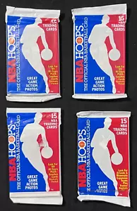 1989 NBA HOOPS PAQUETES, LOTE DE ESTRELLAS: STOCKTON (2), PIPPEN, DREXLER - Imagen 1 de 2