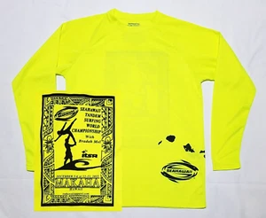 TANDEM SURFING World Championships Shirt SMALL gelb schnelltrocknend - MAKAHA HAWAII - Bild 1 von 6