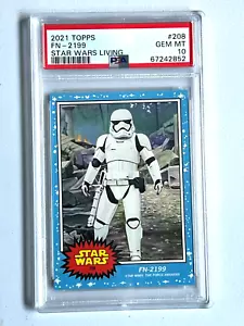 2021 Topps Star Wars Living Set #208 FN-2199 PSA 10 LOW POP The Force Awakens - Picture 1 of 2