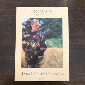 ROWAN MAGPIE ARAN YARN KNITTING PATTERNS - ANNABEL'S COLLECTABLES - 9 DESIGNS - Picture 1 of 8