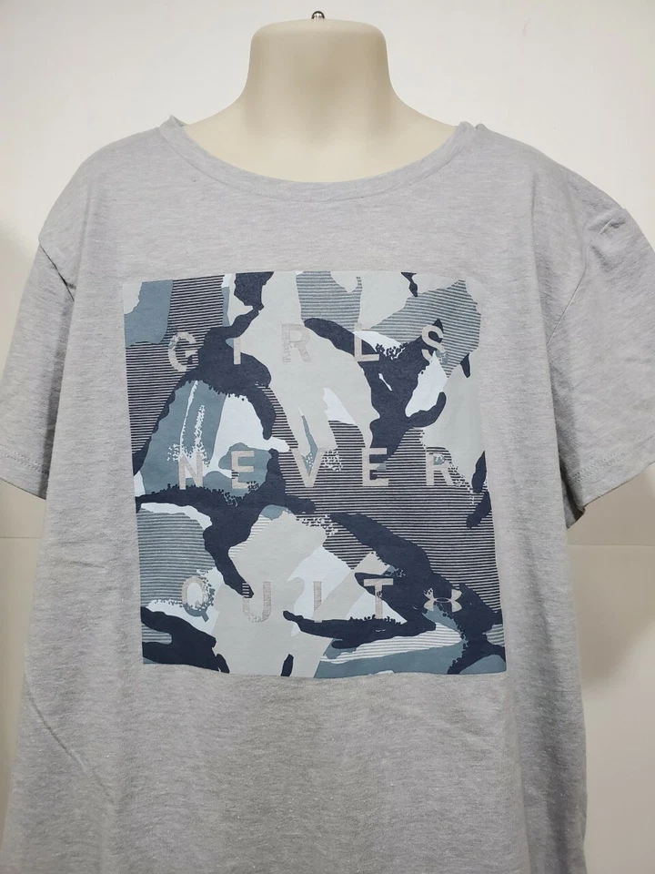 Girls Kids Youth Under Armour Shirt NEW Short Sleeve Gray Large - Image 1 of 1