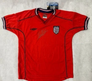 MICHAEL OWEN Hand Signed England Soccer Shirt - Picture 1 of 3