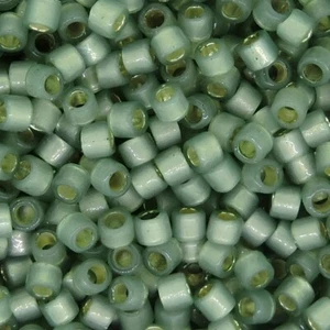 DB2190 Miyuki Delica Seed Beads Size 11/0 Duracoat Semi Frosted Laurel Green 7GM - Picture 1 of 5