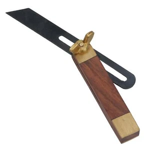 Mini bisel deslizante de madera dura con incrustación de latón para hacer modelos de carpintería madera TE479 - Imagen 1 de 6