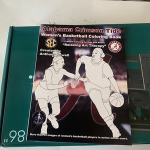 Alabama Crimson Tide  Women’s Basketball COLORING BOOK  2020 NEW - Picture 1 of 7