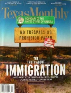 Texas Monthly Magazine November 2010 Immigration Lance Armstrong - Imagen 1 de 1