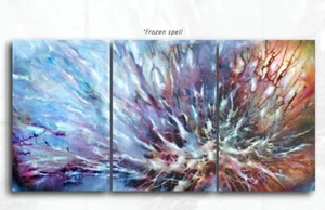 painting modern art Contemporary home Decor furnishing Mix Lang cert. original - Picture 1 of 4