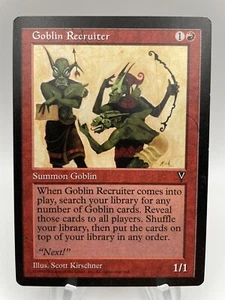 Goblin Recruiter - Visions - Uncommon - MTG - Creature - Goblin - NM/M Cond - Picture 1 of 4