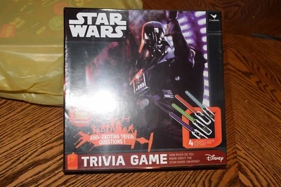 NUEVO Juego de Trivia Star Wars Darth Vader Preguntas de Trivia 4 Rompecabezas de Sable de Luz Niños Foto 1 de 2