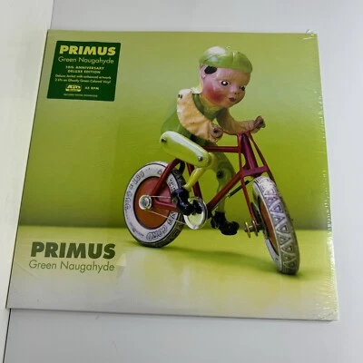 Primus Green Naugahyde 10th Anniversary Deluxe Edition Vinyl LP New Les Claypool - Image 1 of 4