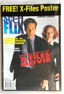 SCI-FI FLiX Magazine - X-FILES Movie - Duchovny & Anderson - AUGUST 1998 (Mint) - Picture 1 of 1
