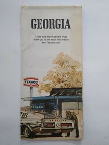 Hoja de ruta vintage de Georgia Texasaco 1973 - Imagen 1 de 2